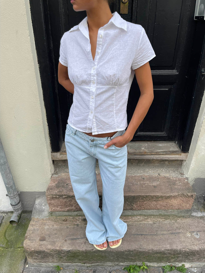 Louisia | Women’s high-waist denim straight jeans