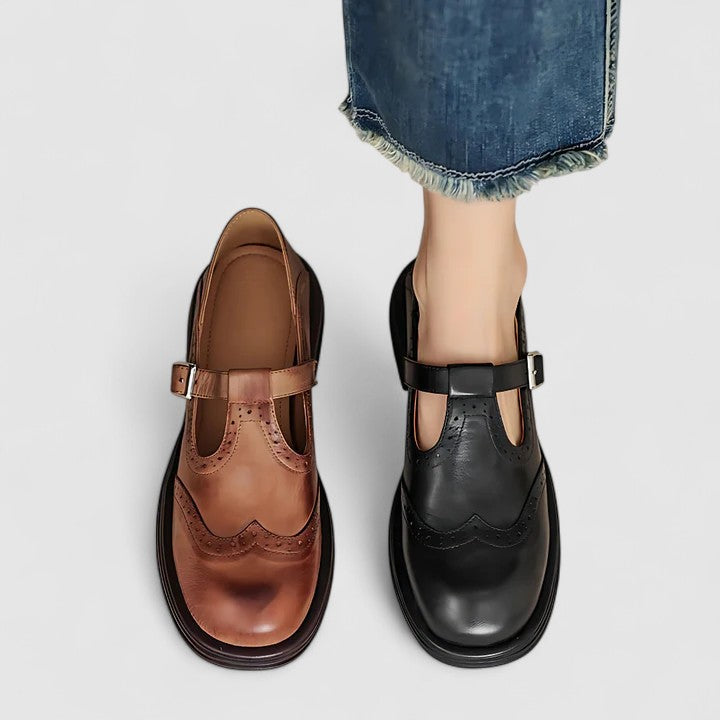 Scarlet | Women’s buckle strap shoes with supportive sole