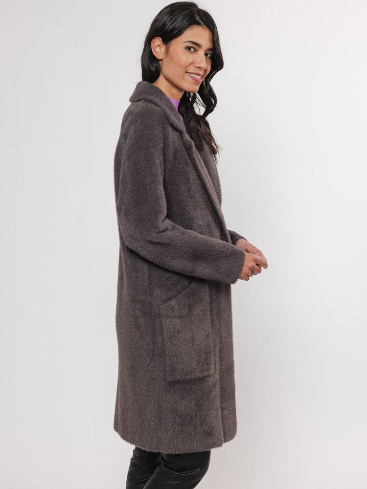 Margaret | Women’s double-breasted faux fur coat