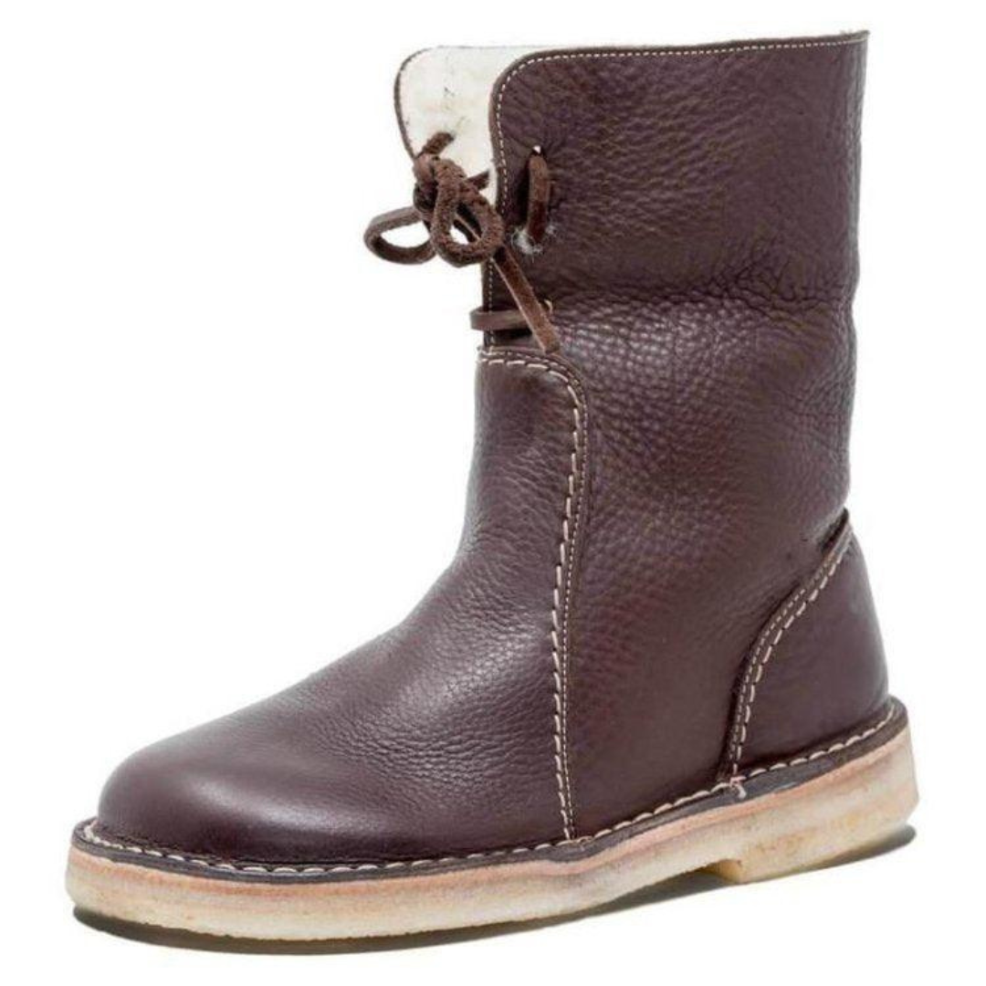 Eleanor | Women’s cozy shearling-lined leather winter boots