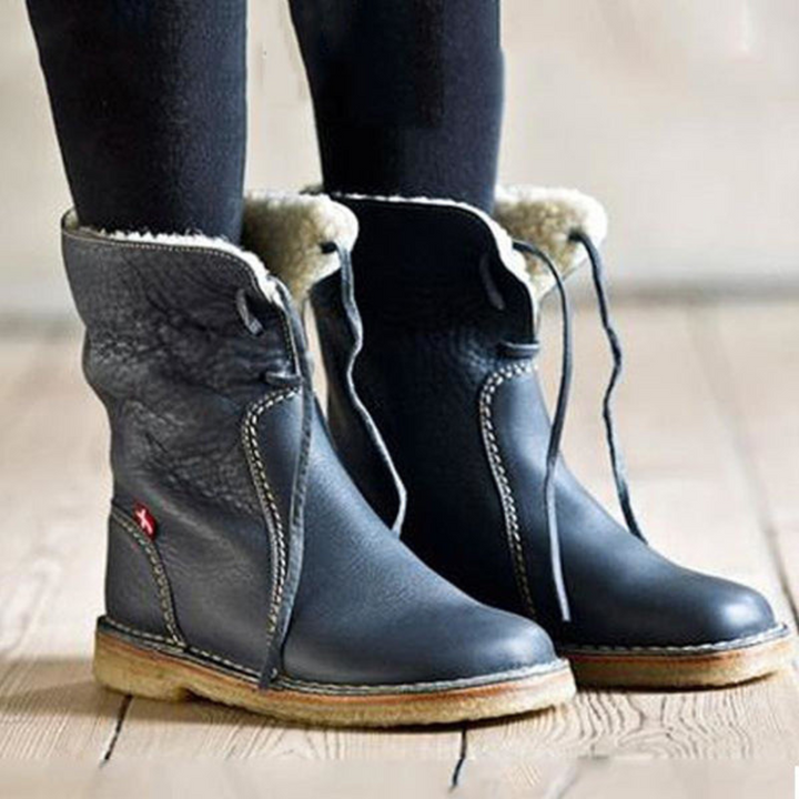 Eleanor | Women’s cozy shearling-lined leather winter boots