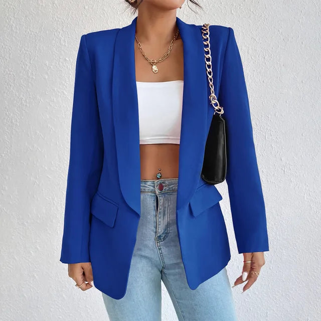 Alethea | Women's chic plain tailored blazer with clean lines