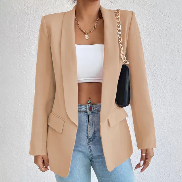 Alethea | Women's chic plain tailored blazer with clean lines