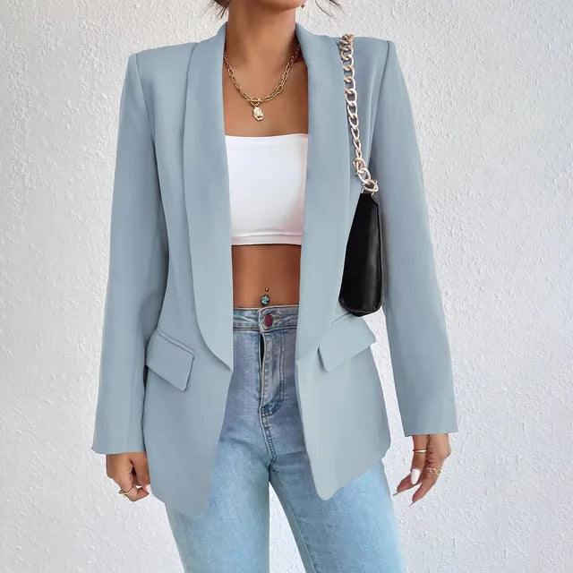 Alethea | Women's chic plain tailored blazer with clean lines