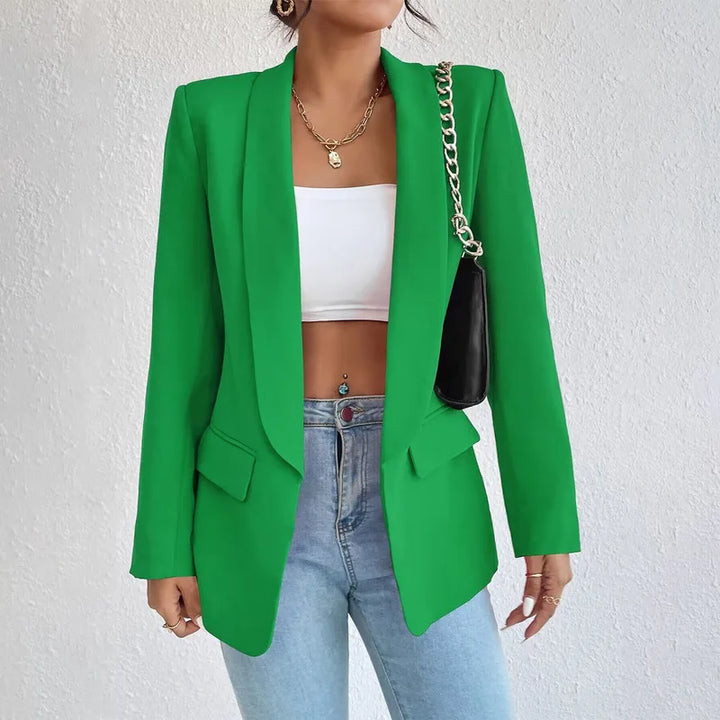 Alethea | Women's chic plain tailored blazer with clean lines