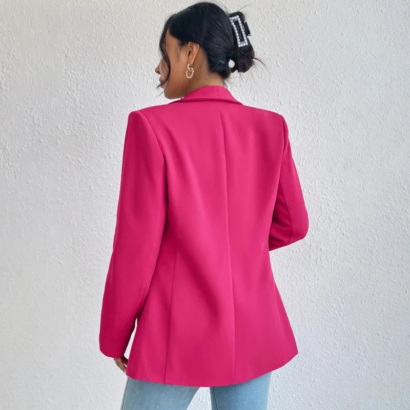 Alethea | Women's chic plain tailored blazer with clean lines