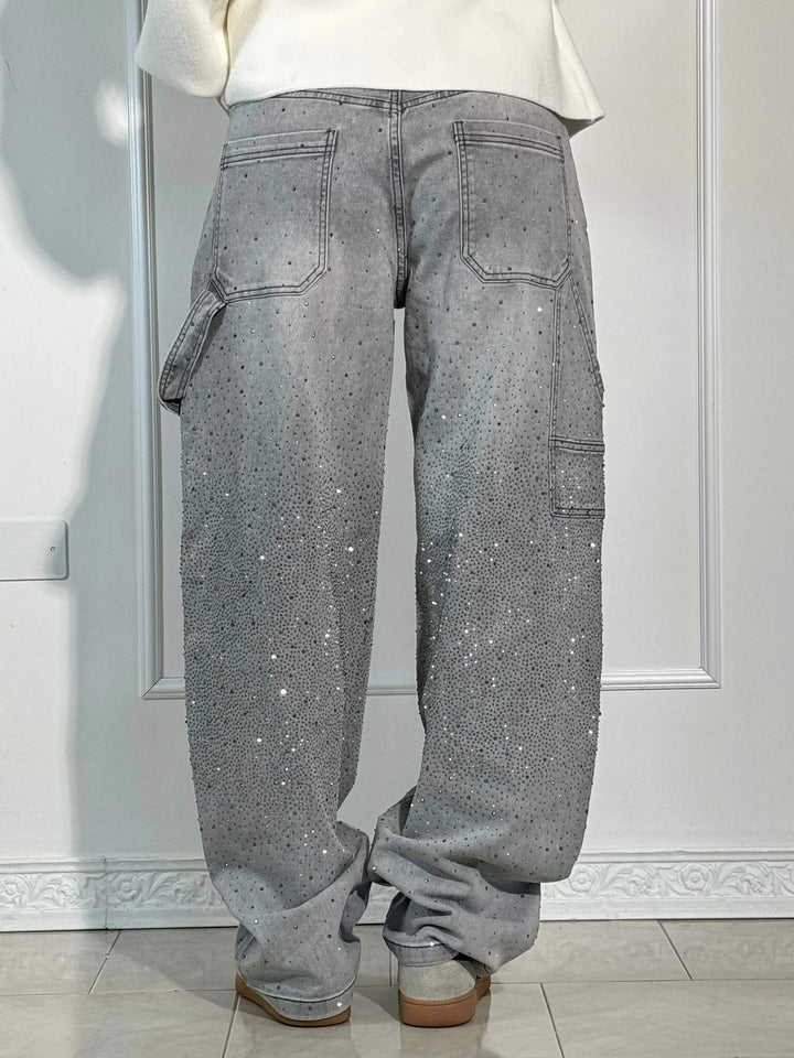 Rafaela | Balloon fit jeans with diamant details