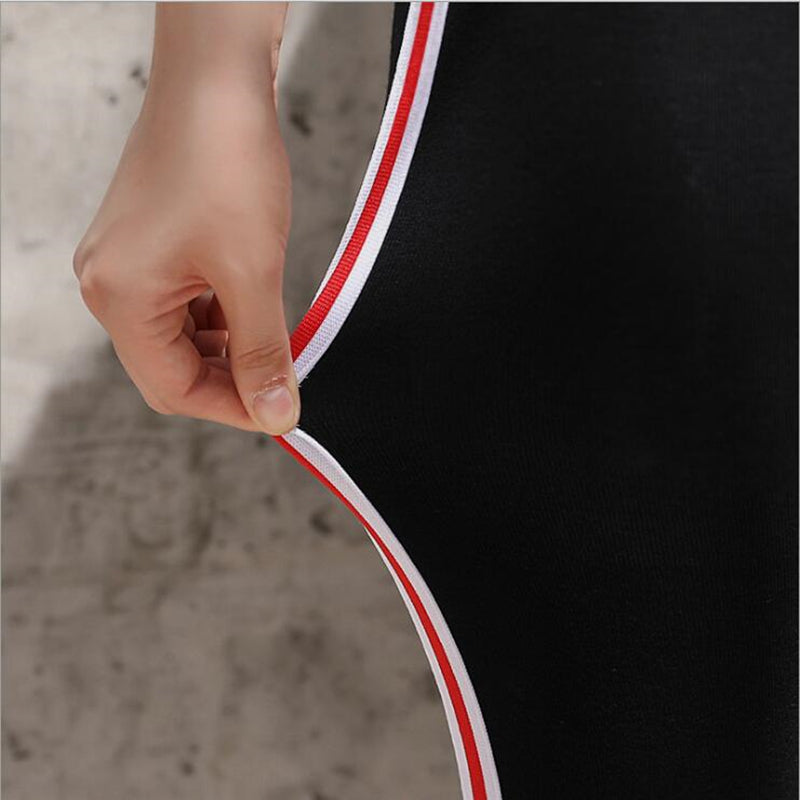 Angel | Women’s striped sports leggings with ankle-length fit