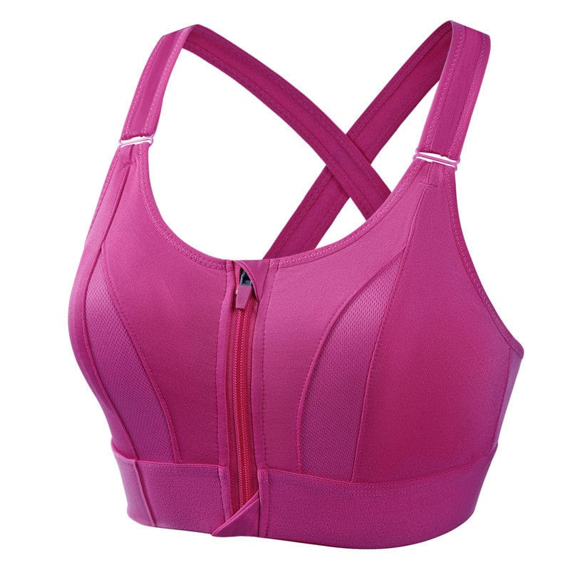 Audie | Women’s front-zip sports bra with adjustable straps