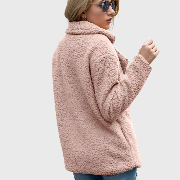 Raven | Women’s double-breasted sherpa jacket