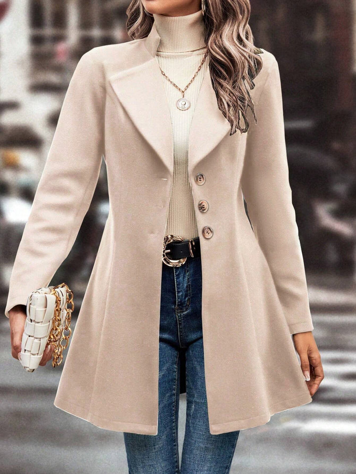 Ava | Women’s slim-fit blazer coat with notch lapel and button closure