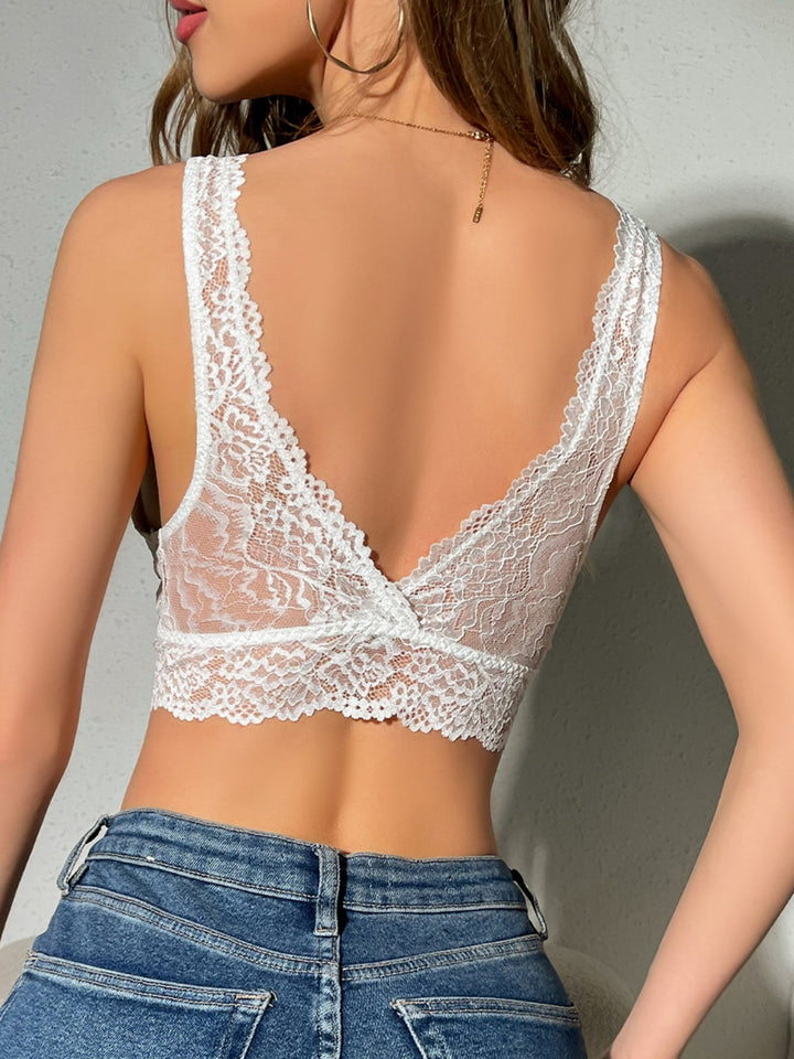 Zoe | Women’s lace bra with floral design and wireless fit