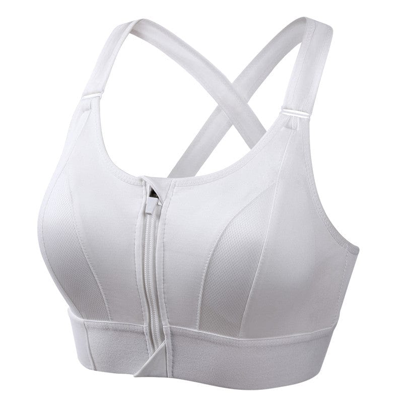 Audie | Women’s front-zip sports bra with adjustable straps