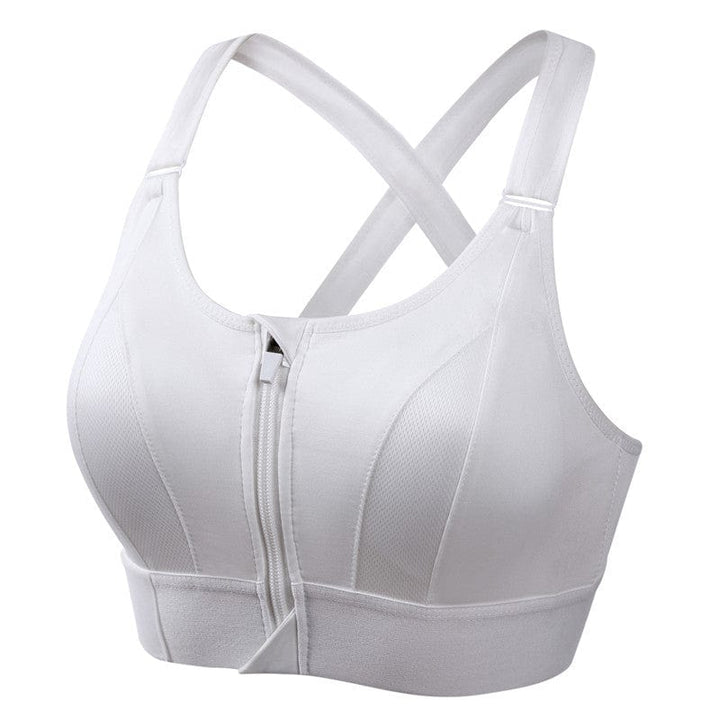 Audie | Women’s front-zip sports bra with adjustable straps