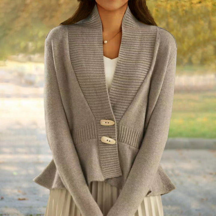 Kylie | Women’s scandinavian-style v-neck button cardigan