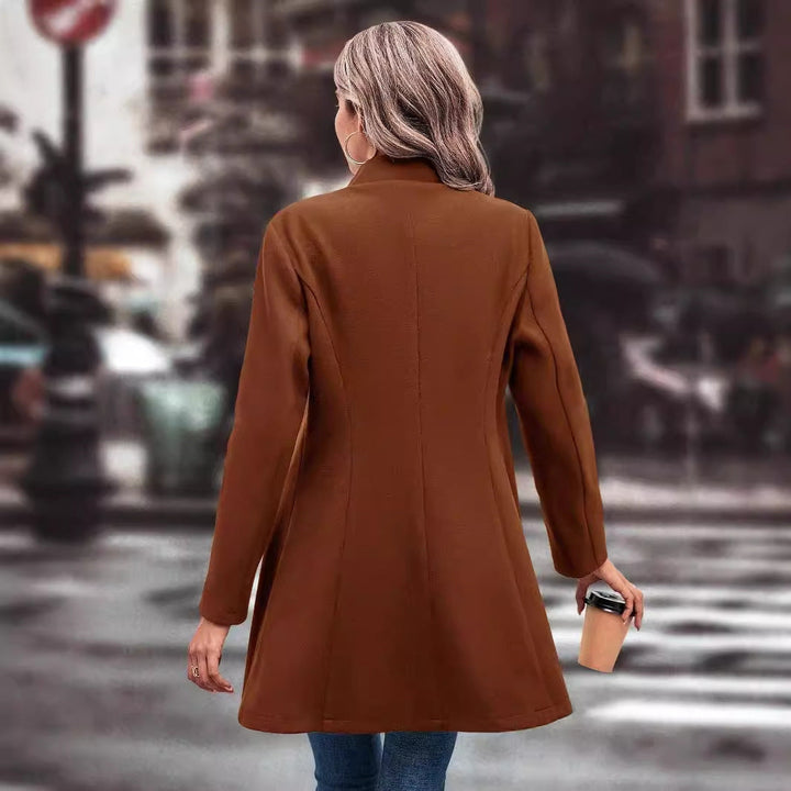 Ava | Women’s slim-fit blazer coat with notch lapel and button closure