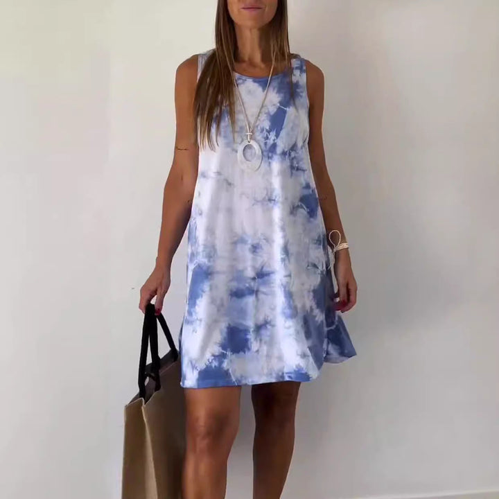 Lainey | Gradient tie-dye print mini dress