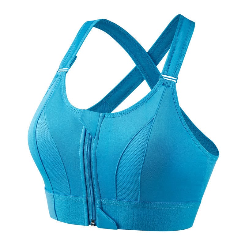 Audie | Women’s front-zip sports bra with adjustable straps