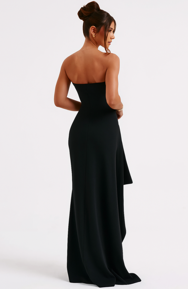 Scarlette | Twisted tube maxi dress without shoulders