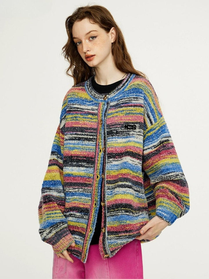 Ashley | Women's colorful striped cardigan