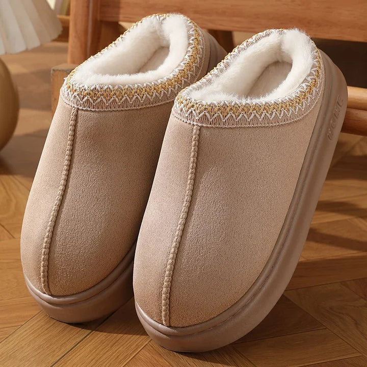 Aleyna | Women’s fluffy platform winter slippers