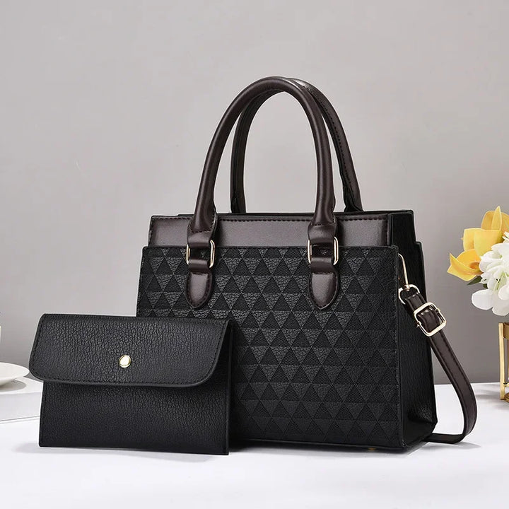 Juniper | Women’s embossed handbag set with matching wallet