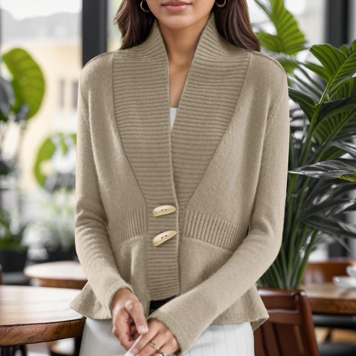 Kylie | Women’s scandinavian-style v-neck button cardigan