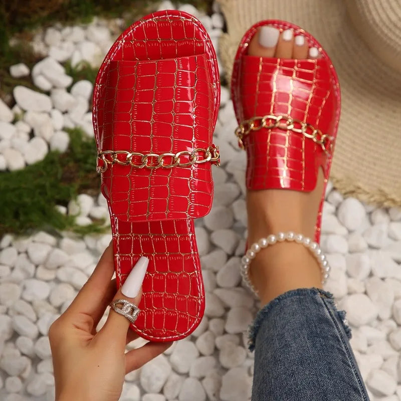 Matilda | Luxe chain comfort slides
