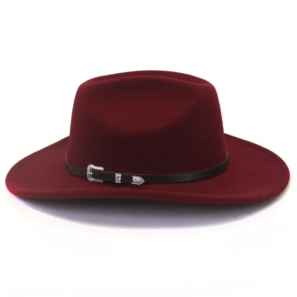 Rizza | Women's cowboy felt hat with silver buckle detail