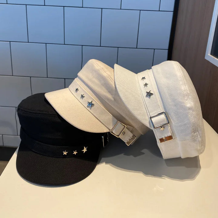 Brenda | Women’s cadet cap with star embellishments
