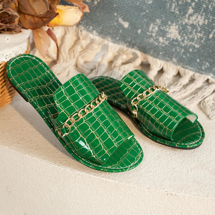 Matilda | Luxe chain comfort slides