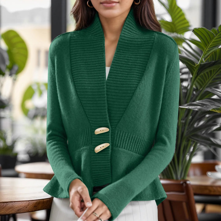 Kylie | Women’s scandinavian-style v-neck button cardigan