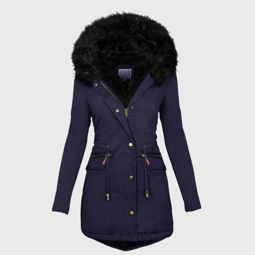 Ailany | Women’s faux fur hooded parka coat