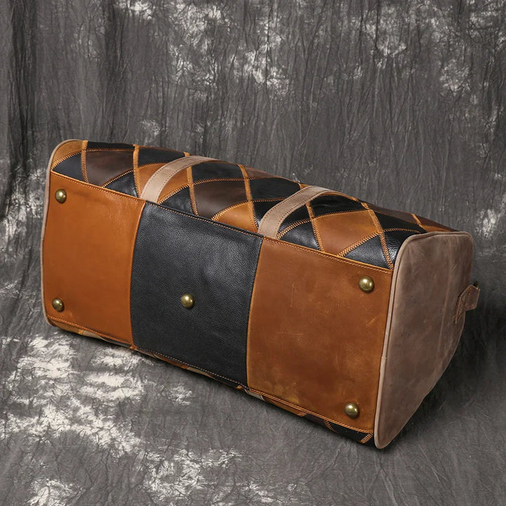 Piper | Vintage leather duffle bag