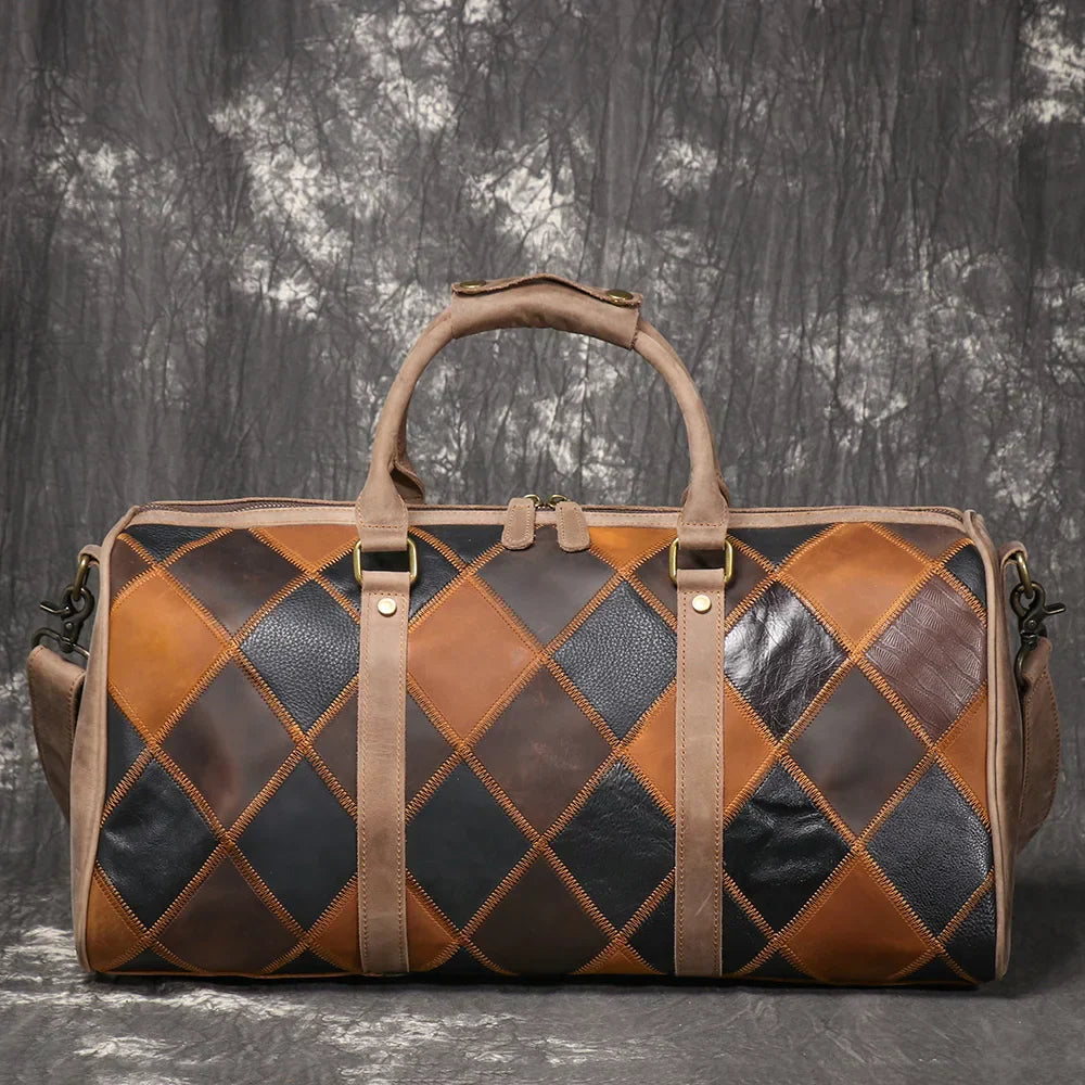 Piper | Vintage leather duffle bag