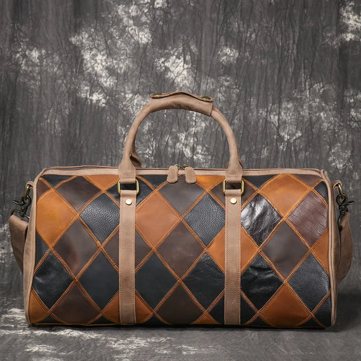 Piper | Vintage leather duffle bag