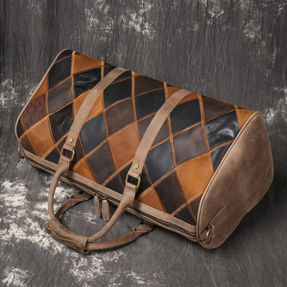 Piper | Vintage leather duffle bag