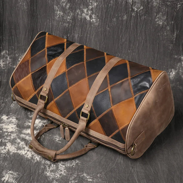 Piper | Vintage leather duffle bag