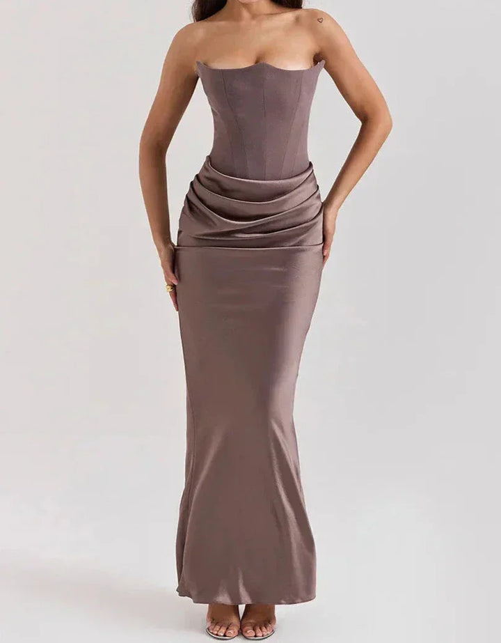 Vera | Strapless tube elegant maxi dress