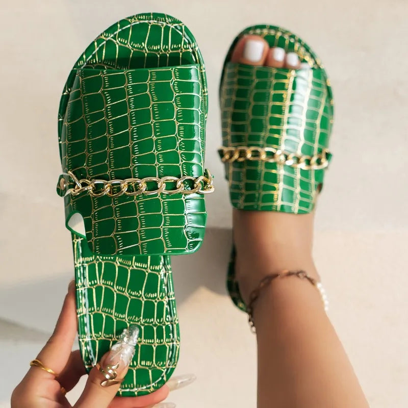 Matilda | Luxe chain comfort slides
