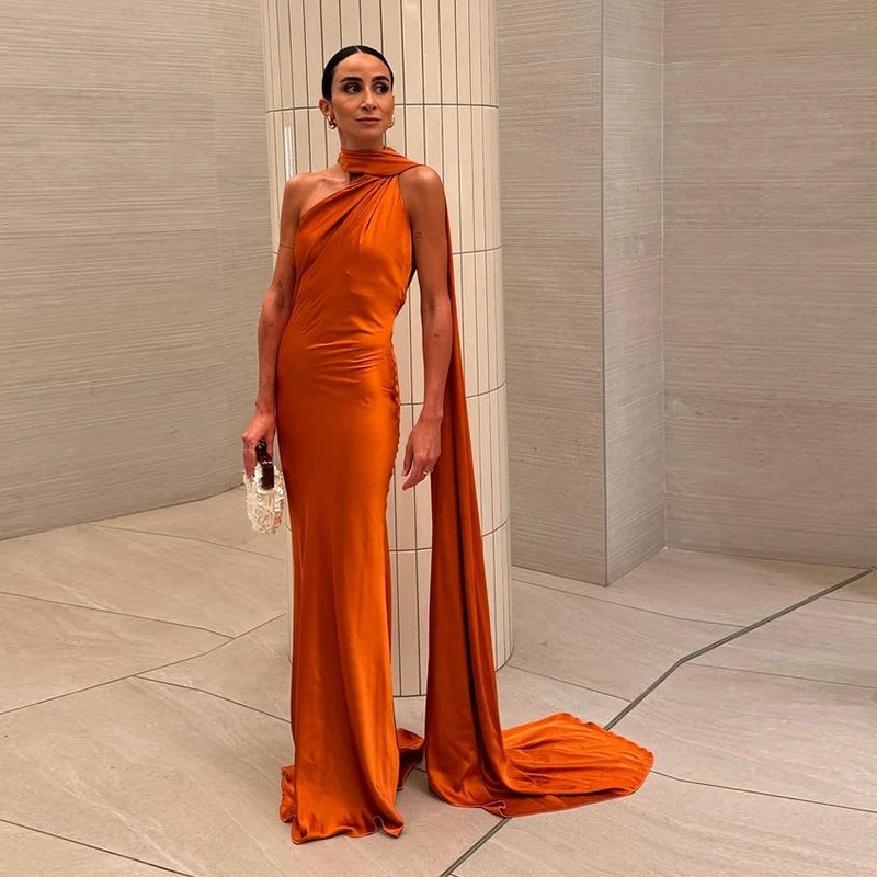 Karina | Women’s radiant sculptural asymmetrical maxi dress