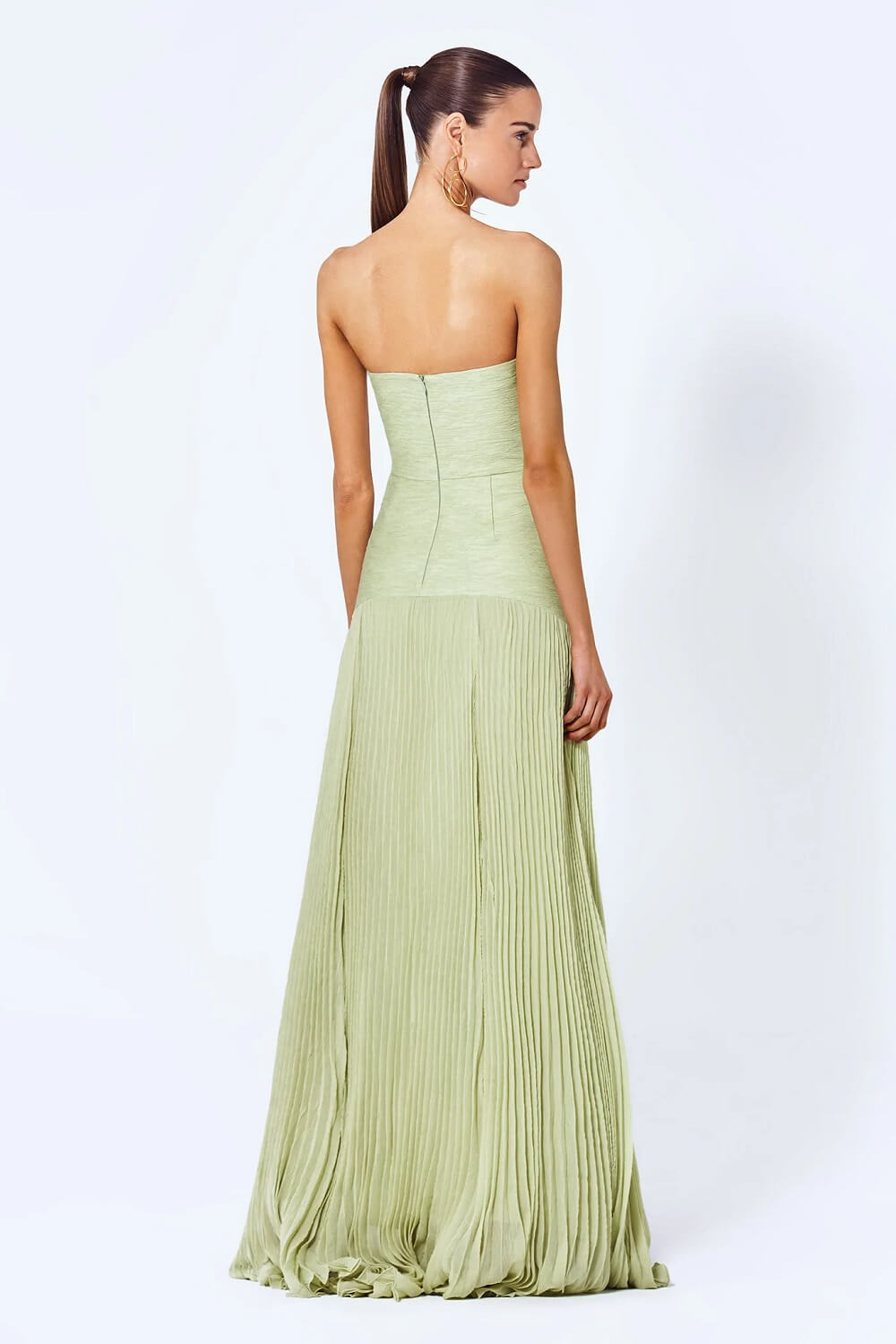 Maya | Sleeveless tube drop-waist maxi dress
