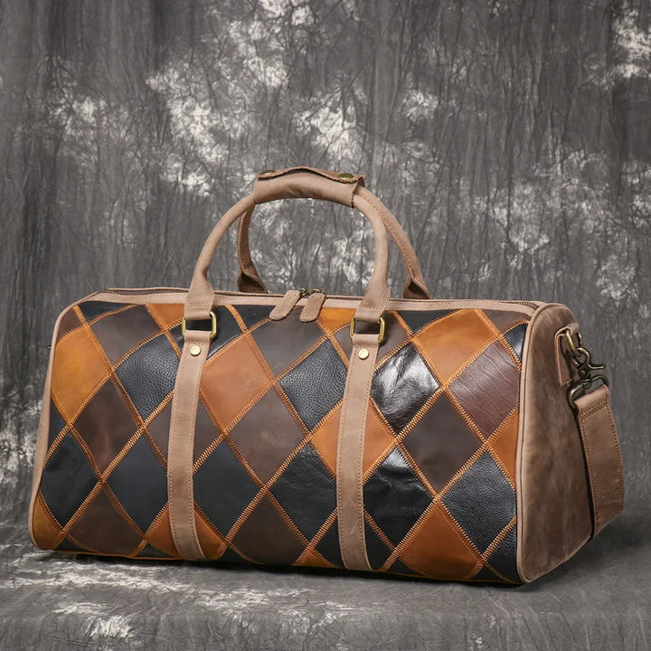 Piper | Vintage leather duffle bag