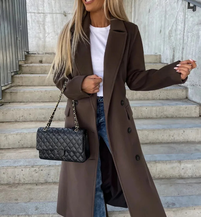 Jaliyah | Women’s belted trench coat with double-breasted design