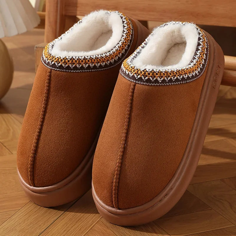 Aleyna | Women’s fluffy platform winter slippers