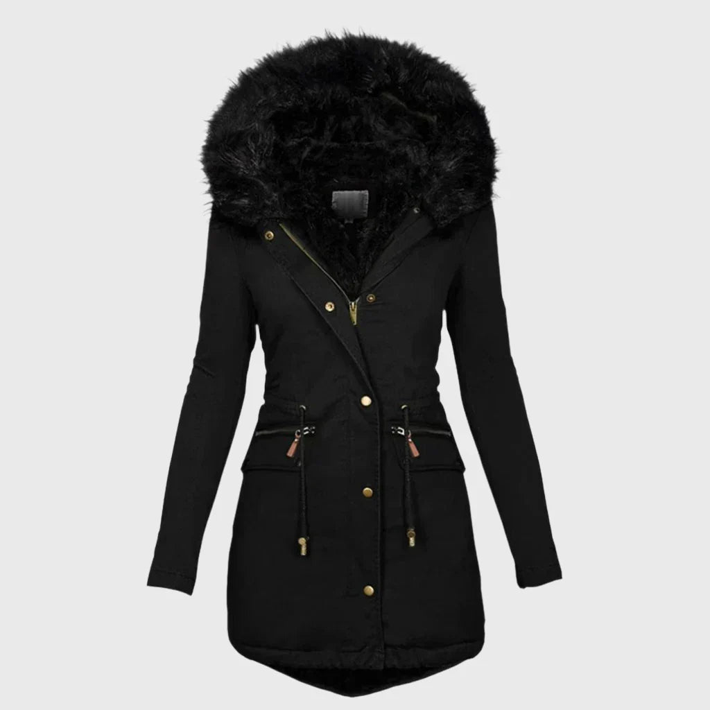 Ailany | Women’s faux fur hooded parka coat