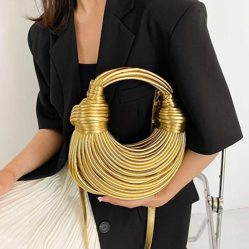 Dakota | Women’s crossbody wrap bag with sculptural design and detachable strap