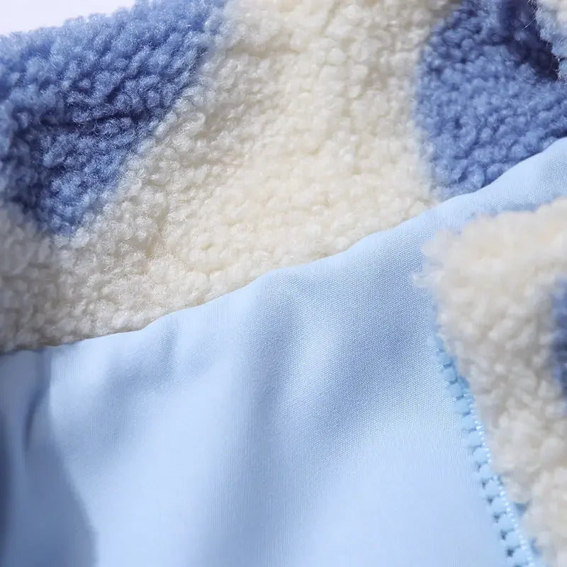 Katya | Women’s reversible heart fleece jacket