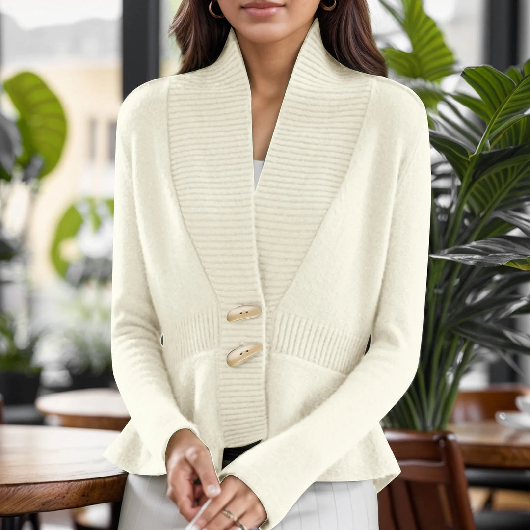 Kylie | Women’s scandinavian-style v-neck button cardigan