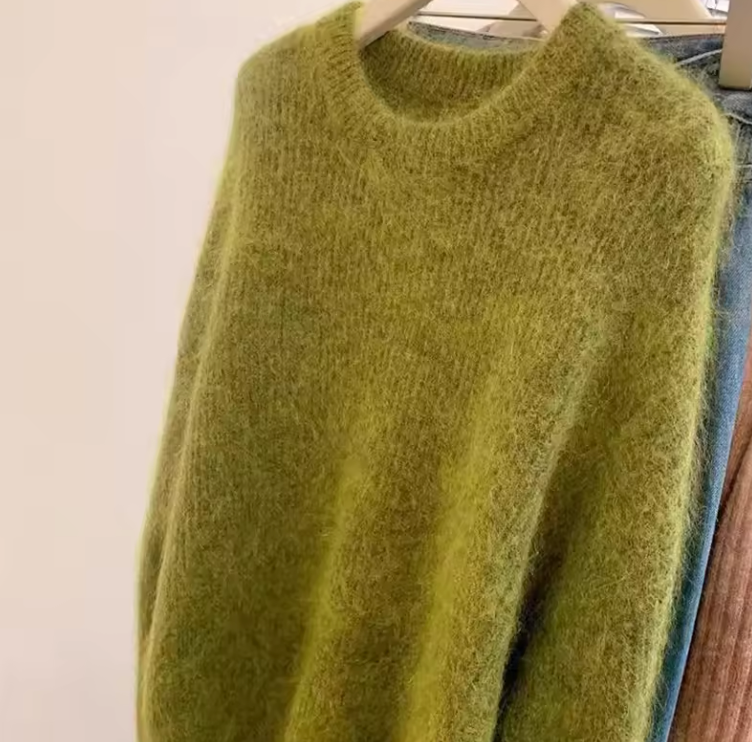 Frida | Women's fuzzy knit oversized sweater